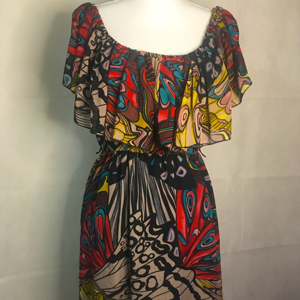 Love Fire Off the Shoulder Party Dress